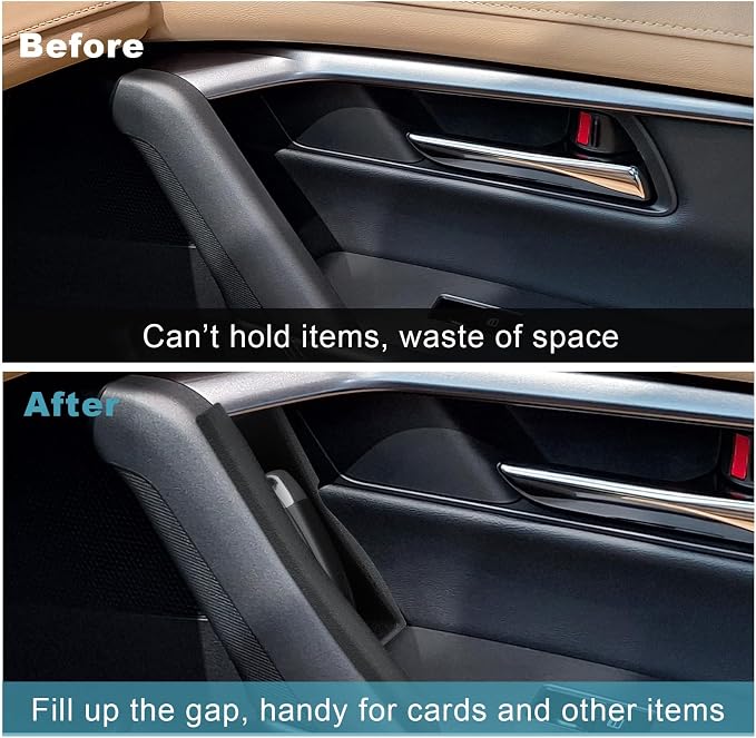 CDEFG 4Pcs for 2026 Mazda CX5 Center Console Organizer Door Handle Pocket Trash Can for 2026 Mazda CX-5 (S/Select/Preferred/Premium/Premium Plus) Accessory Door Side Storage Box