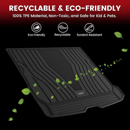 LASFIT Cargo Mat for Mercedes Benz GLC SUV 2026 2025 2024 2023 300/43 AMG (Not Fit Coupe & PHEV), All Weather TPE Non-Slip Cargo Liner Custom Fit GLC 2023-2026 Trunk Mat, Black