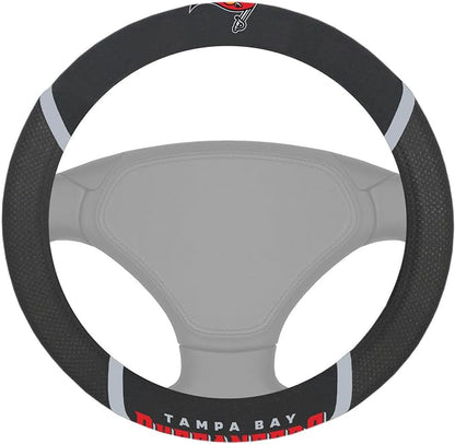 FANMATS NFL Unisex-Adult Embroidered Steering Wheel Cover