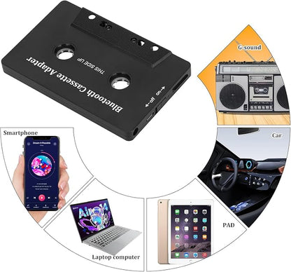 Cassette Bluetooth Adapter for Car, Wireless 5.1 Bluetooth Cassette Adapter, Wireless Cassette Receiver for Car