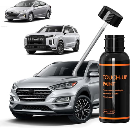 T2X/T3X Stellar/Typhoon Silver Touch Up Paint for Hyundai, DIY Car Paint Scratch Repair Kit, Automotive Paints, Quick & Easy Fix Scratch Repair for Tucson/Elantra/Ioniq/Palisade/Venue/Creta