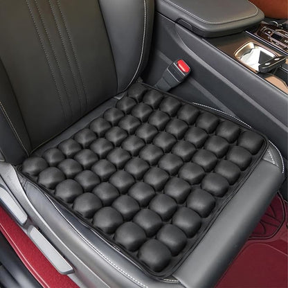 JFT Inflatable Air Seat Cushion for Pressure Relief - 56 Interconnected Air Cells - Ergonomic Pad for Office Chair, Wheelchair & Car - Built-in Pump for Easy Inflation - Lycra & TPU, 17.7" x 15.7"