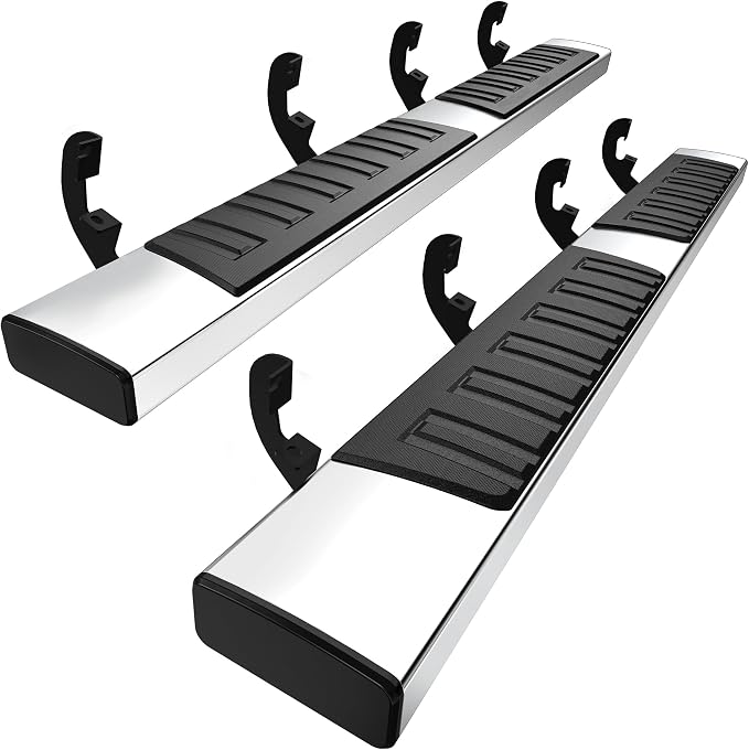YITAMOTOR Running Boards Compatible with 2019-2026 Chevy Silverado/GMC Sierra 1500, 2020-2026 Silverado/Sierra 2500HD 3500HD Crew Cab(Excl. 2019 1500 LD), 6.5'' Stainless Steel Side Steps Nerf Bars