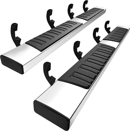 YITAMOTOR Running Boards Compatible with 2019-2026 Chevy Silverado/GMC Sierra 1500, 2020-2026 Silverado/Sierra 2500HD 3500HD Crew Cab(Excl. 2019 1500 LD), 6.5'' Stainless Steel Side Steps Nerf Bars