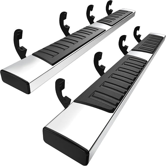 YITAMOTOR Running Boards Compatible with 2019-2026 Chevy Silverado/GMC Sierra 1500, 2020-2026 Silverado/Sierra 2500HD 3500HD Crew Cab(Excl. 2019 1500 LD), 6.5'' Stainless Steel Side Steps Nerf Bars