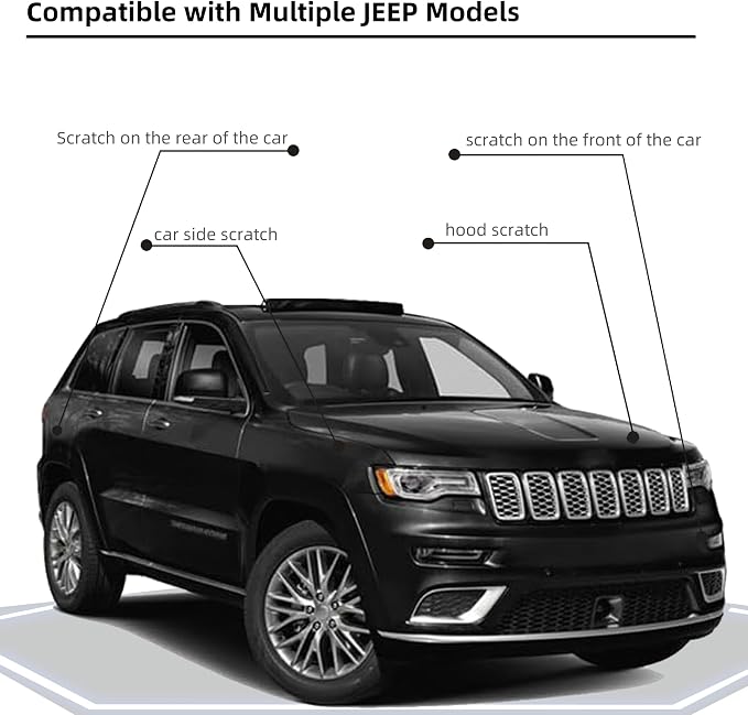 Diamond Black Crystal Pearl(PXJ/KXJ) Car Paint Touch Up Pen Compatible with JEEP, 2-In-1 Color Accurate Touch Up Car Scratch Repair Paint Match JEEP Series Automotive Scratch Remover for Nicks & Chips Repair