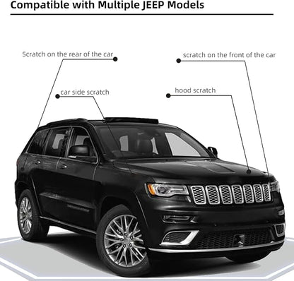 Diamond Black Crystal Pearl(PXJ/KXJ) Car Paint Touch Up Pen Compatible with JEEP, 2-In-1 Color Accurate Touch Up Car Scratch Repair Paint Match JEEP Series Automotive Scratch Remover for Nicks & Chips Repair