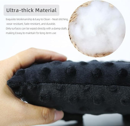 KANICER Chemo Port Pillows for Mastectomy, Pacemaker Pillow Heart Surgery Recovery Gifts，Heart Surgery Pads Bypass Breast Cancer Protectors (Black)