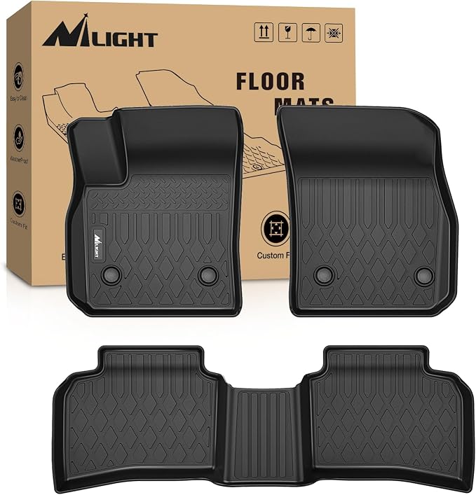 Nilight Floor Mats for Cadillac XT4 2019 2020 2021 2022 2023 2024 2025 All Weather Custom Fit Heavy Duty Floor Liners