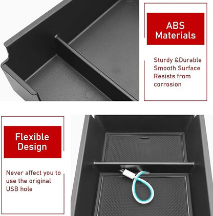 TTCR-II Compatible with Kia Sportage Center Console Organizer 2023 2024 2025 2026, for Sportage NQ5 Console Organizer Tray EX/LX/SX/X-Line 2023 2024 2025 2026