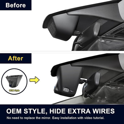 Mangoal Front 4K &1080p Dash Cam Custom fit for Honda Accord Gen11 2023 2024 2025 2026 & Hybrid, Integrated OEM Look, UHD 2160P Video, WiFi & App, GPS, 128GB Card