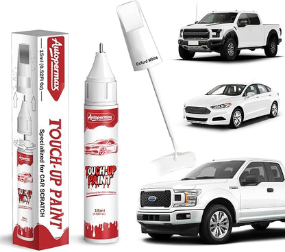 YZ/Z1/M6887 Oxford White Car Touch Up Paint for Ford, Color Accurate Two-In-One Car Paint Scratch Repair Pen, Professional Scratch Remover for Vehicles Chips and Nicks Scuff
