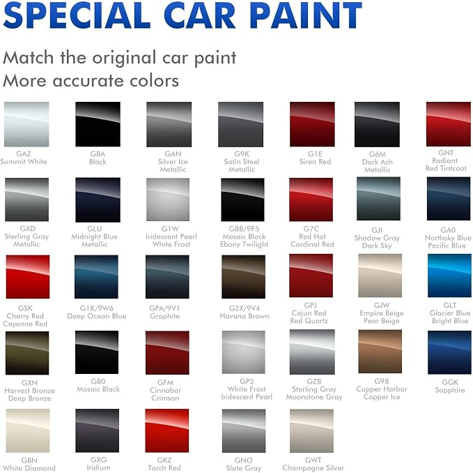 GBN/WA800J White Diamond Touch Up Paint Compatible with Chevrolet, DIY Car Paint Scratch Repair, Automotive Paints, Quick & Easy Fix Scratch Repair for Chevy Silverado/Equinox/Malibu/Tahoe