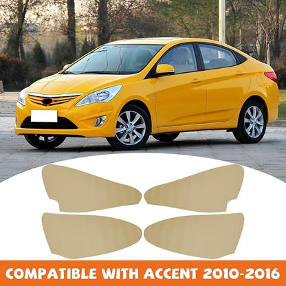RUIANTE 4pcs Door Panel Cover Trim Replacement Compatible for Accent 2010-2016 Car Interior Accessories (Beige)