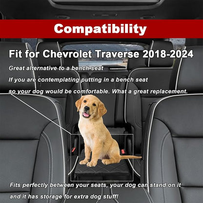 Car Backseat Organizer for Chevrolet Traverse 2018-2025, Backseat Box Console Organizer for Children's Toys, Baby Supplies, Snack Organiser, Travel Dual Storage Organizerc