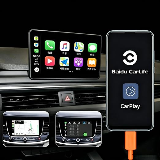Orange iPhone 17/17E Car Carplay Cable for iPhone 17/16/15, 15/16/17 Pro Max 15 16 Plus Charging Cable, USB A to USB C Cord for iPad 10th Gen iPad Pro, Air 5th 4th Mini 6th Replacement Cord (1.5 FT)