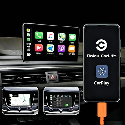 Orange iPhone 17/17E Car Carplay Cable for iPhone 17/16/15, 15/16/17 Pro Max 15 16 Plus Charging Cable, USB A to USB C Cord for iPad 10th Gen iPad Pro, Air 5th 4th Mini 6th Replacement Cord (1.5 FT)
