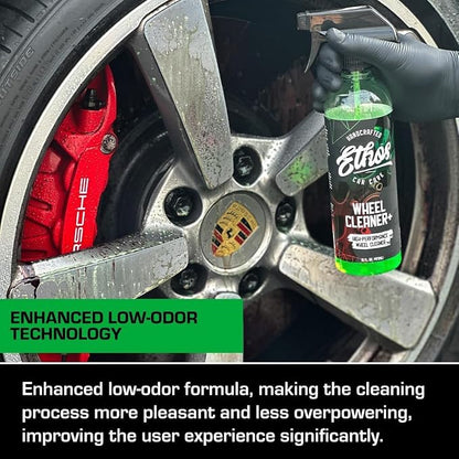 Ethos Wheel Cleaner - Car Wheel Cleaner Spray - Rim Cleaner Spray Brake Dust, Iron Remover - Color Change Technology - Professional Strength Formula (16 oz (2Pack))