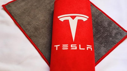Cleaning Towel for Tesla Ultra Absorbent Microfiber Cleaning Cloth Microfiber Towels for Glass Window (Red, Pack of 1)