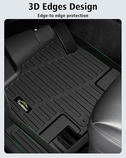Floor Mats & Cargo Mat with Backrest Mat Custom for Nissan Pathfinder 2022-2025 2026 7&8 Seats, Door Sill Guards, All Weather TPE Full Set Floor Liners Trunk Mat for Pathfinder 2025 Accessories