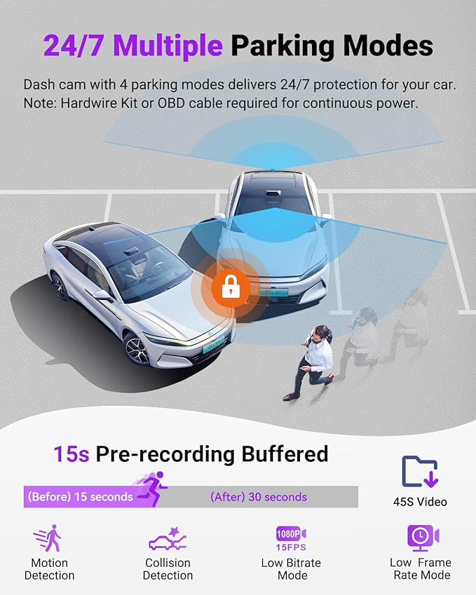Vantrue S1 Pro Max 4K Dash Cam Front, STARVIS 2 HDR Night Vision Dash Camera, 24/7 Parking Mode, Voice/APP Control, 5GHz WiFi, PlatePix, Night Vision, GPS, Support 1TB Max.