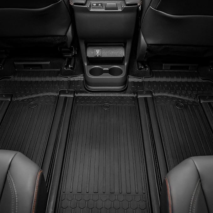 3W Floor Mat for Toyota Sienna 2021-2026 (Only for 7 Seat), TPE All Weather Custom Fit Floor Liner for Toyota Sienna 2nd and 3rd Row Car Liners(Not Fit 2025 2026 Platinum Edition)