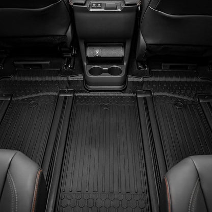 3W Floor Mat for Toyota Sienna 2021-2026 (Only for 7 Seat), TPE All Weather Custom Fit Floor Liner for Toyota Sienna 2nd and 3rd Row Car Liners(Not Fit 2025 2026 Platinum Edition)