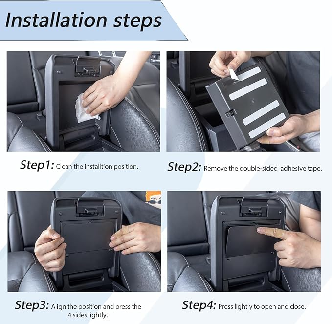 JDMCAR 2PCS Hidden Storage Box and Glove Box Organizer Compatible with 2025 2026 Toyota 4Runner Accessories