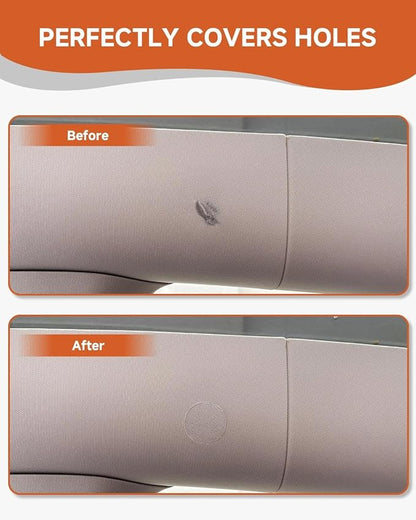 Beige Car Roof Repair Patches - Self-Adhesive Patches for Repairing Holes in Car Roofs. Easy to Apply, No Residue, and Won't Peel Off (Diameter 1.18", 20 Pcs)