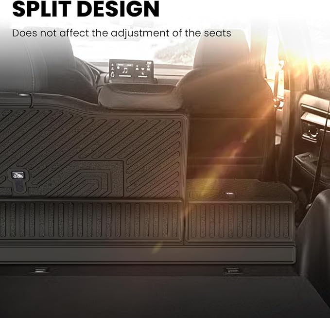 LASFIT Rear Seat Back Protector for Honda CRV 2023-2026 (Gasoline & Hybrid & e:FCEV), All Weather TPE Pet Friendly Custom Fit CR-V Second Row Back Seat Cover Backseat Mat Liner (Upper & Lower Postion)