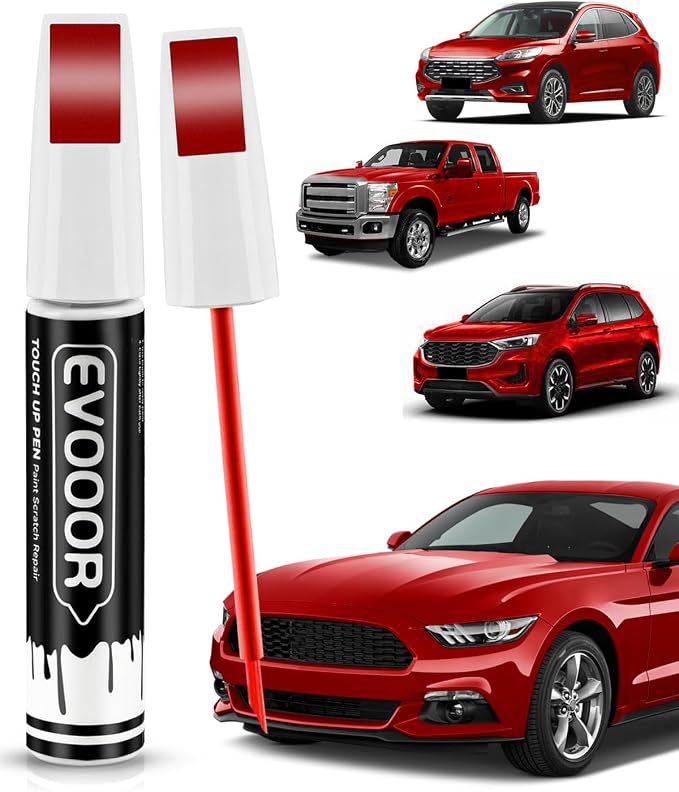 PQ Race Red Touch Up Paint for Ford – Exact Match 2 in 1 Paint Pen for Chips and Nicks Repair