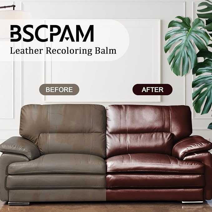 12oz Leather Recoloring Balm & 3.4oz Mink Oil Leather Conditioner kit,White Leather Color Repair Kits for Couches, Leather Couch Paint Scratch Repair for Furniture Car Sofa Shoes Leather Dye