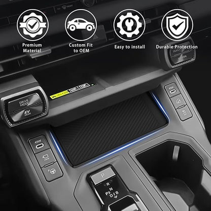 Silicone Center Console Organizer Mat Compatible for Toyota RAV4 2026 Accessories Center Console Organizer Insert Tray Silicone Gear Shift Tray