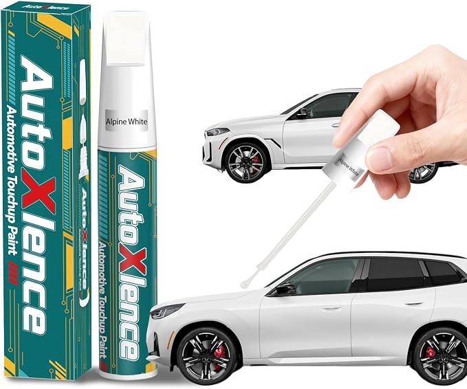 Alpine White(300) Touch Up Paint Compatible with BMW Car Paint Pen Scratch Repair Automotive Scratch Remover Fix Exact Color Match