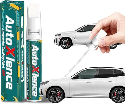 Alpine White(300) Touch Up Paint Compatible with BMW Car Paint Pen Scratch Repair Automotive Scratch Remover Fix Exact Color Match