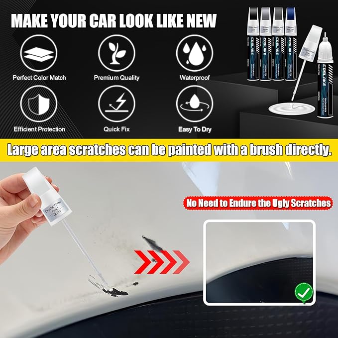 Car Touch Up Paint(Autumn Green Metallic(TAP)) for SUBARU, Car Paint Scratch Repair Kit, Quick & Easy Solution to Repair, 2 in 1 Scratch Remover Pen with Color-Matched