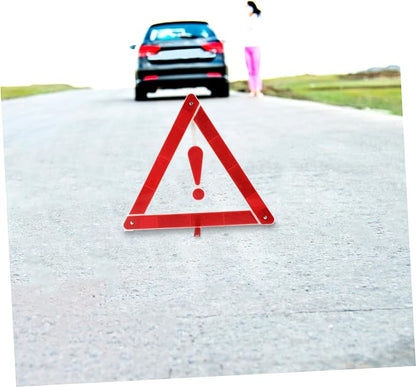 2pcs Car Warning Sign Safety Triangle Car Warning Triangle for Road Safety Kit and Easy to Use