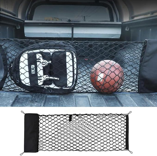 for Ford Maverick Envelope Style Truck Bed Cargo Net - Fits 2013-2024 2025 2026 Maverick Accessories Cargo Net for Pickup Truck Bed - Heavy Duty Carabiners