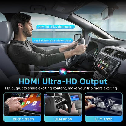 Autolinkr Wireless CarPlay Adapter, Magic AI Box, 3-in-1 for Apple CarPlay & Android Auto Adapter – Plug & Play USB Dongle with Dual WiFi 6, Bluetooth, Fits for OEM Wired CarPlay Cars