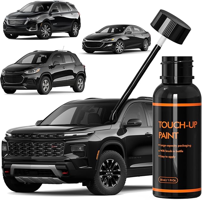 WA384A Mosaic Black/Negro Touch Up Paint for Chevy, DIY Car Paint Scratch Repair Kit, Automotive Paints, Quick & Easy Fix Scratch Repair Compatible with Chevrolet/Silverado/Equinox/Malibu/Trax