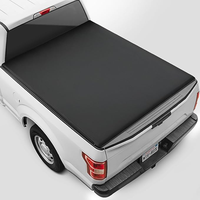 Truck Tonneau Cover for Ford F-150 2015-2026 5.5 ft Bed, All-Weather Folding Truck Bed Cover, 3-Fold Design for Quick Access Soft Tri-Fold Tonneau for F-150 / F-150 Lightning