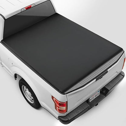 Truck Tonneau Cover for Ford F-150 2015-2026 5.5 ft Bed, All-Weather Folding Truck Bed Cover, 3-Fold Design for Quick Access Soft Tri-Fold Tonneau for F-150 / F-150 Lightning