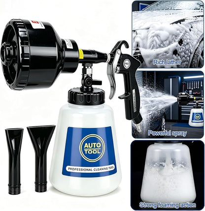 Car Wash Foam Gun,Foam Cannon Car Wash Kit,Car Cleaning Gun, Adjustable Foam Sprayer with Large Capacity Reservoir,Professional Automotive Cleaning Tool Kit for Interior & Exterior Detailing Supplies.
