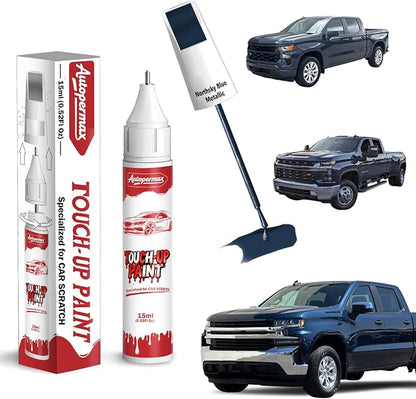 GA0/WA619D Northsky Blue Metallic Car Touch Up Paint for Chevrolet, Color Accurate Two-In-One Car Paint Scratch Repair Pen, Professional Scratch Remover for Vehicles Chips and Nicks Scuff