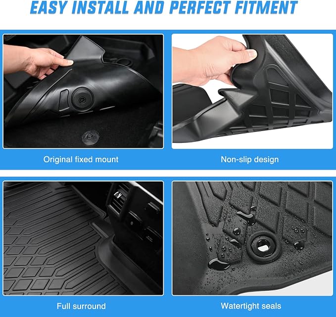 Nilight TPE Floor Mats for Honda HR-V (HRV) 2016 2017 2018 2019 2020 2021 2022,All Weather Custom Fit Heavy Duty Floor Liners