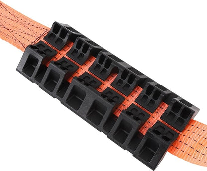Tire Traction Straps for Trucks and SUVs – Emergency Snow Mud Skid Straps with Gloves – Strong Grip ABS Material for Enhanced Vehicle Stability and Safe Driving in Winter or Off Road Conditions