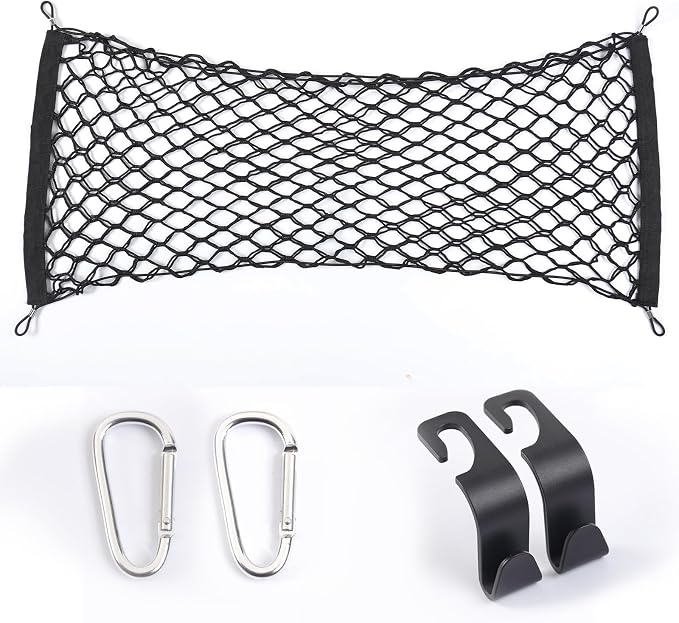 for Toyota Highlander Cargo Net- Envelope Style Heavy Duty Stretchable Trunk Storage Organizer for 2014-2026 Highlander, Trunk Mesh Premium Adjustable Carrier Cargo Net for Grand Highlander