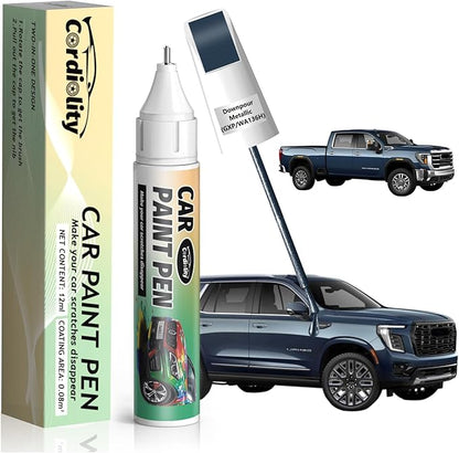 Downpour Metallic(GXP/WA136H) Touch Up Paint Pen for GMC,Car Paint Scratch Repair Pen Quick and Easy Fix Auto Paint Scratch