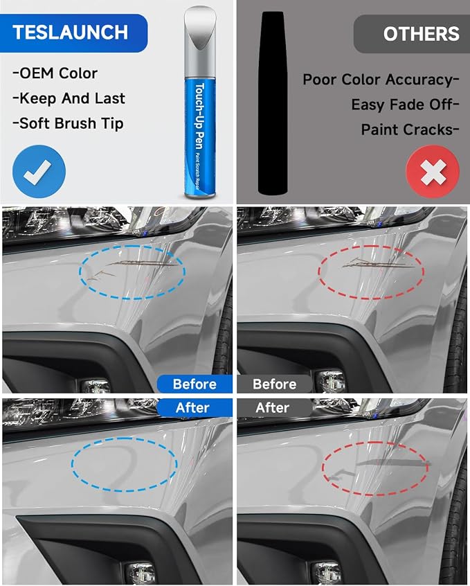 NH-830M Lunar Silver Metallic Touch Up Paint Compatible with Honda Exact Match Touch Up Paint Car Scratch Repair