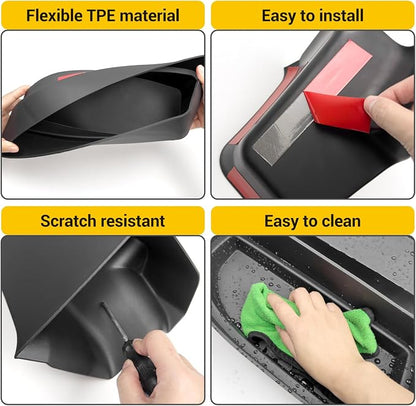 Rear Trunk Organizer for 2010-2024 Toyota 4Runner 5-Seat 2nd Row Accessories, Storage Bin Trunk Side Storage Box Cargo Tray for 10-24 4 Runner(3Pcs Left+Upper Side,Not for 7-Seat)